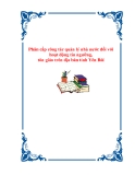 Phân cấp công tác quản lý nhà nước đối với hoạt động tín ngưỡng, tôn giáo trên địa bàn tỉnh Yên Bái.