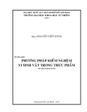 Phương pháp kiểm nghiệm vi sinh vật trong thực phẩm