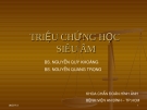 Triệu chứng học về siêu âm