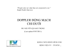 DOPPLER ĐỘNG MẠCH CHI DƯỚI