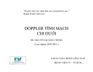  DOPPLER TĨNH MẠCH CHI DƯỚI