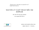 Bài giảng Nguyên lý và kỹ thuật siêu âm Doppler - BS. Nguyễn Quang Trọng