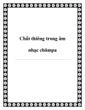 Chất thiêng trong âm nhạc chămpa