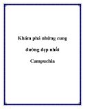 Khám phá những cung đường đẹp nhất Campuchia