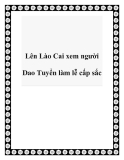 Lên Lào Cai xem người Dao Tuyển làm lễ cấp sắc