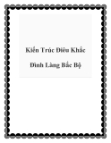 Kiến Trúc Điêu Khắc Đình Làng Bắc Bộ