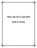 Nhảy dây để có một thân hình lý tưởng