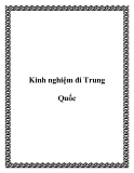 Kinh nghiệm đi Trung Quốc