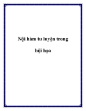 Nội hàm tu luyện trong hội họa