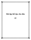 Bài tập thể dục cho dân IT