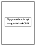 Nguyên nhân thất bại trong triển khai CRM