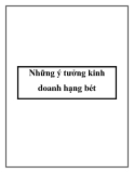 Những ý tưởng kinh doanh hạng bét