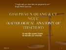 GIẢI PHẪU X QUANG & CT NGỰC