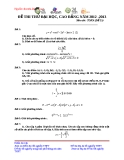 Đề thi thử Đại học môn Toán năm 2013 - Đề số 25