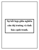 Sự kết hợp giữa nghiên cứu thị trường và tình báo cạnh tranh