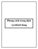 Phong cách trong dịch vụ khách hàng