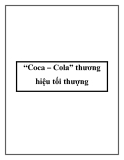 “Coca – Cola” thương hiệu tối thượng