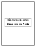 Đằng sau câu chuyện thành công của Nokia