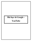 Bài học từ Google YouTube