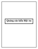 Quảng cáo kiểu Hội An