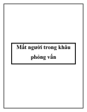 Mất người trong khâu phỏng vấn