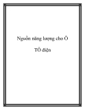 Nguồn năng lượng cho Ô TÔ điện