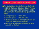 CHIẾN LƯỢC QUỐC GIA VỀ CDM