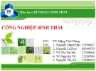 CÔNG NGHIỆP SINH THÁI