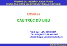 CHƯƠNG 3.2  CẤU TRÚC DỮ LIỆU