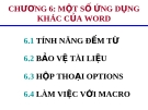 Ứng dụng khác của word