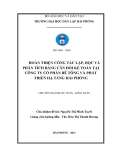 Đề tài nghiên cứu khoa học: Hoàn thiện công tác lập, đọc và phân tích bảng cân đối kế toán tại công ty cổ phần bê tông và phát triển hạ tầng Hải Phòng