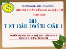 TỒN TẠI XÃ HỘI VÀ Ý THỨC XÃ HỘI