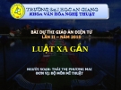 Bài giảng: Luật xa gần