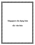 Singapore đa dạng bản sắc văn hóa