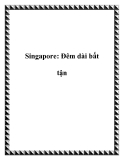 Singapore: Đêm dài bất tận