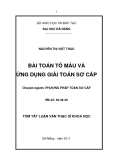 Tóm tắt luận văn thạc sĩ khoa học: Bài toán màu và ứng dụng giải toán sơ cấp