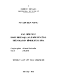 Tóm tắt Luận văn Thạc sĩ kinh tế: Các giải pháp hoàn thiện quản lý đầu tư công trên địa bàn tỉnh Khánh Hòa