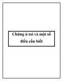 Chứng ù tai và một số điều cần biết