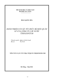 Luận văn:Hoàn thiện cơ cấu tổ chức bộ máy quản lý của công ty cấp nước tỉnh Kon Tum