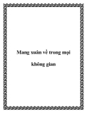 Mang xuân về trong mọi không gian