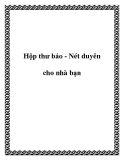 Hộp thư báo - Nét duyên cho nhà bạn