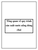 Tổng quan về quy trình sản xuất nước uống đóng chai