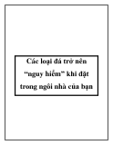 Các loại đá trở nên “nguy hiểm” khi đặt trong ngôi nhà của bạn