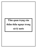 Tầm quan trọng của thẩm thấu ngược trong xử lý nước