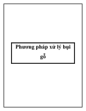 Phương pháp xử lý bụi gỗ