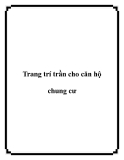 Trang trí trần cho căn hộ chung cư