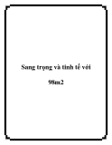 Sang trọng và tinh tế với 98m2