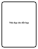 Nhà đẹp cho đất hẹp