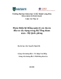 Luận văn:Hoàn thiện hệ thống quản lý các dự án đầu tư xây dựng trong Bộ Tổng tham mưu - Bộ Quốc phòng