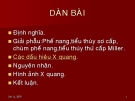 X quang phế nang